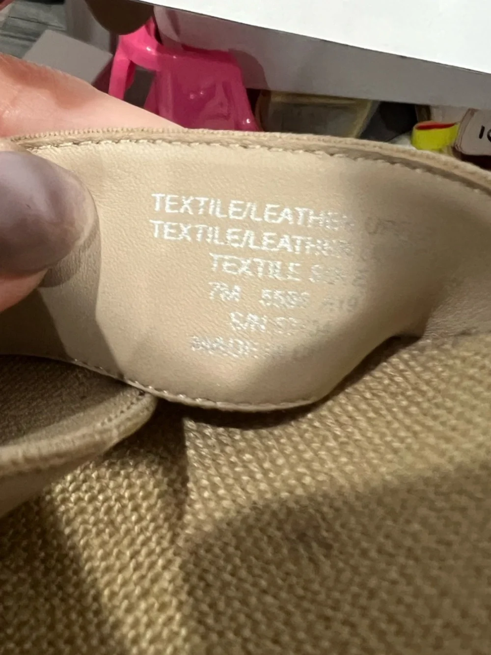 Tory Burch Frieda Platform Wedge Espadrille Beige Sandals Elastic Straps Size 7 - Picture 5 of 9